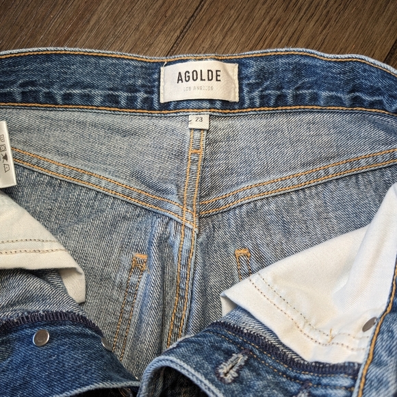 Agolde Riley High Rise Straight Crop Jean - Picture 6 of 8